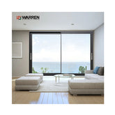 Warren 96x84 sliding door panoramic internal frameless sliding patio door